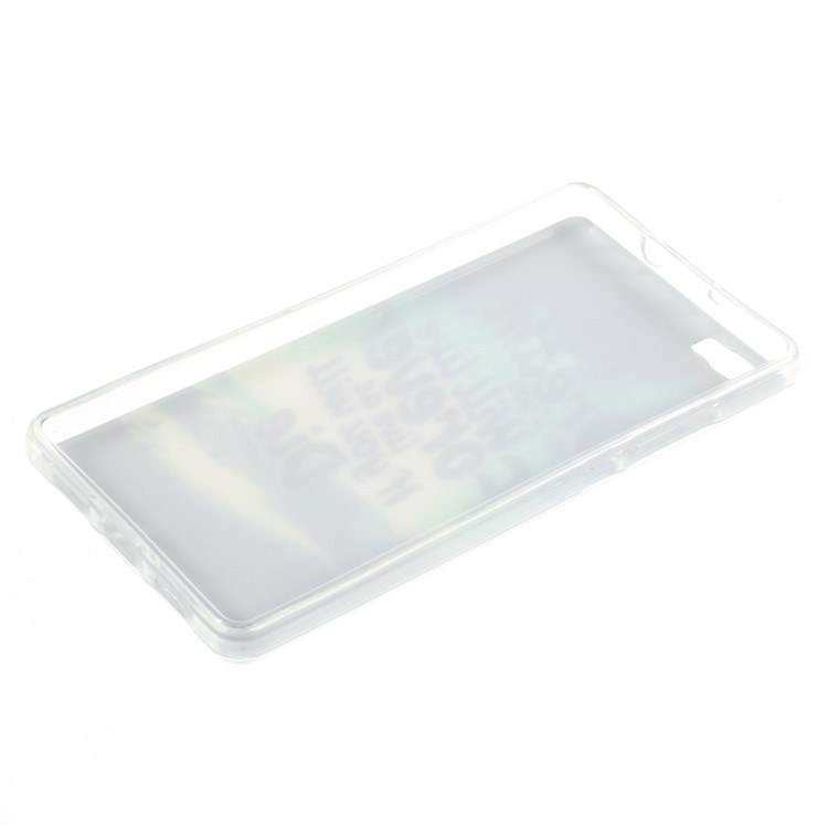 For Huawei Ascend P8 Lite Glossy TPU Case - Dream As If You Will Live Forever Live As If You Will Die Tomorrow-3