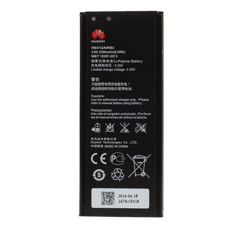 OEM Huawei HB4742A0RBC 2300mAh Battery for Huawei Honor 3C TD H30-T00 Ascend G73-1