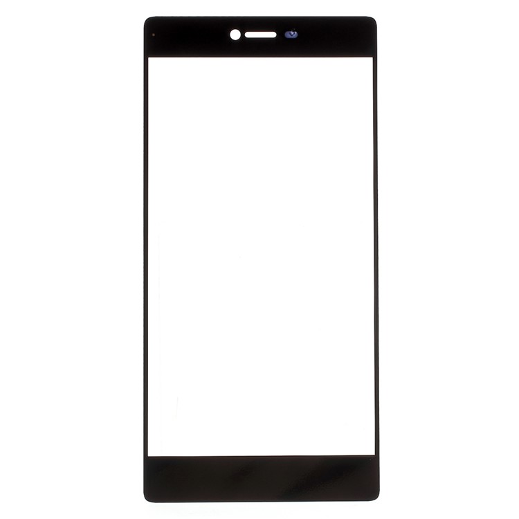 For Huawei Ascend P8 Front Outer Screen Glass Lens - Black-1