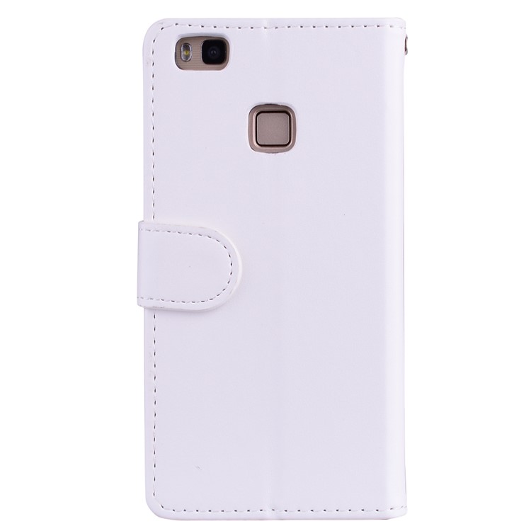 Flash Powder Unicorn Imprint Flower Leather Wallet Stand Casing for Huawei P9 Lite / G9 Lite - White-2
