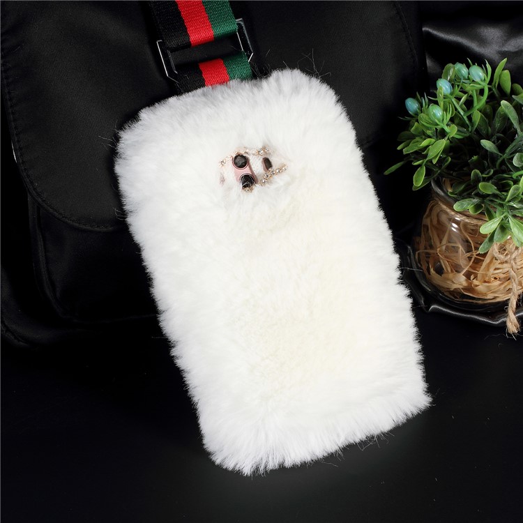 Soft Fur Coated TPU Mobile Phone Shell for Huawei Mate 10 - White-2