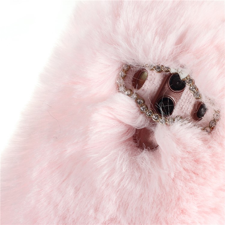 Soft Fur Coated TPU Protection Case for Huawei Mate 10 Pro - Pink-5