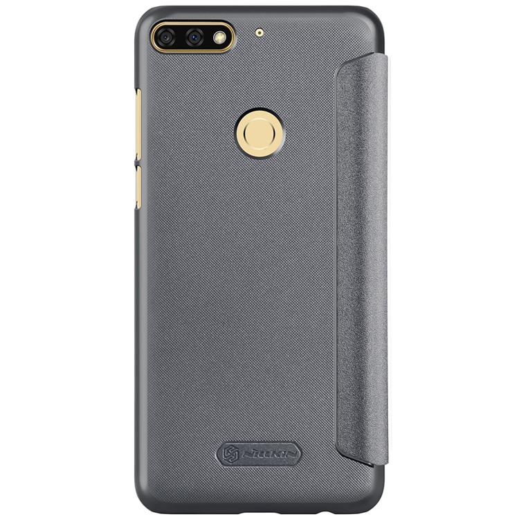 NILLKIN Sparkle Series for Huawei Honor 7C / Enjoy 8 /Y7 Prime (2018) PU Leather Mobile Flip Case - Black-3