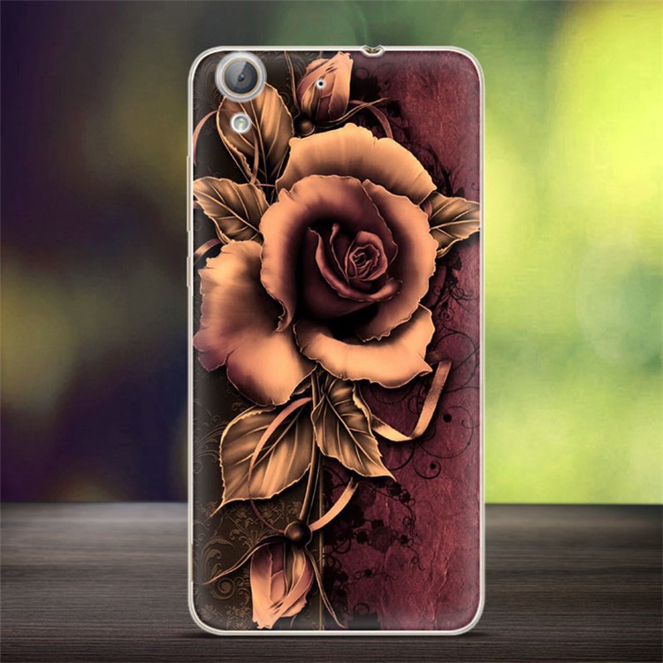 Embossing Patterned TPU Back Case Cover for Huawei Y6 II/Y6II/Honor 5A - Gothic Rose-1