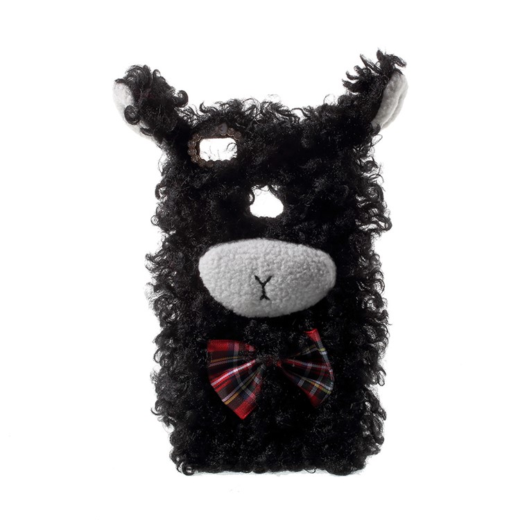 Bling Rhinestone Decor 3D Cute Fluffy Sheep Shape TPU Back Cover for Huawei P9 Lite/G9 Lite - Black-1