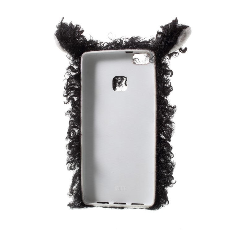 Bling Rhinestone Decor 3D Cute Fluffy Sheep Shape TPU Back Cover for Huawei P9 Lite/G9 Lite - Black-4
