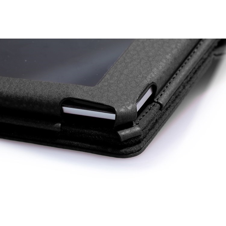 copertura Stand Staccabile In Pelle Per Tablet Lenovo Yoga 2 10 1050 Con Slot Per Schede Cinghietta - Nero-11