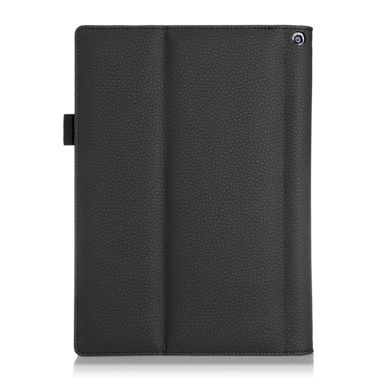 copertura Stand Staccabile In Pelle Per Tablet Lenovo Yoga 2 10 1050 Con Slot Per Schede Cinghietta - Nero-2