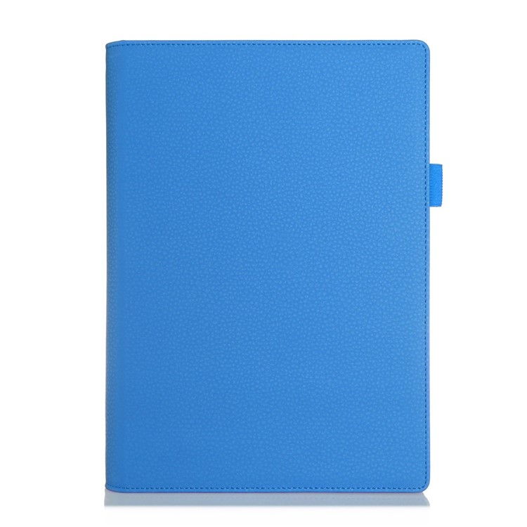 Detachable Leather Stand Shell for Lenovo Yoga Tablet 2 10 1050 with Card Slots & Handstrap - Blue-1