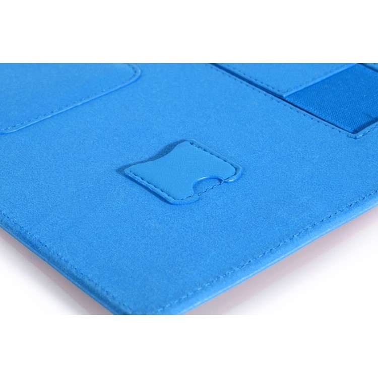 Detachable Leather Stand Shell for Lenovo Yoga Tablet 2 10 1050 with Card Slots & Handstrap - Blue-14