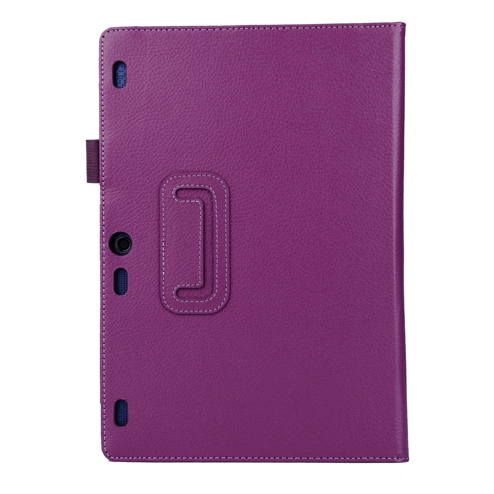 Litchi Texture 2-fold Stand Leather Case for Lenovo TAB 2 A10-70 - Purple-2