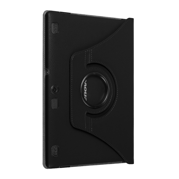 Litchi Texture Rotating Stand Leather Case for Lenovo TAB 2 A10-70 - Black-7