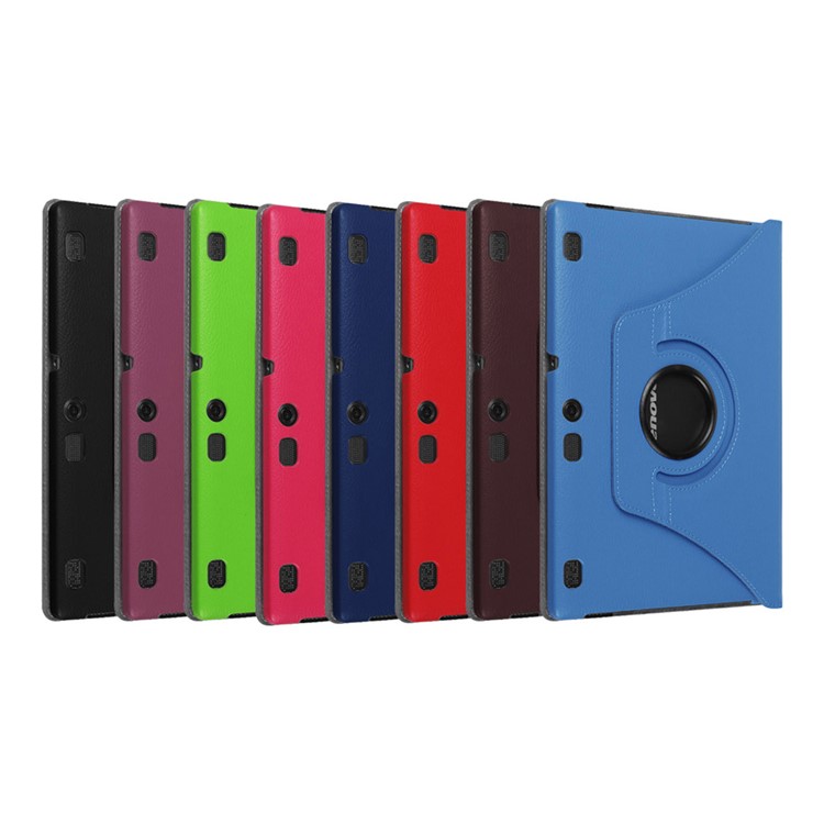 Litchi Texture Rotating Stand Leather Case for Lenovo TAB 2 A10-70 - Black-8