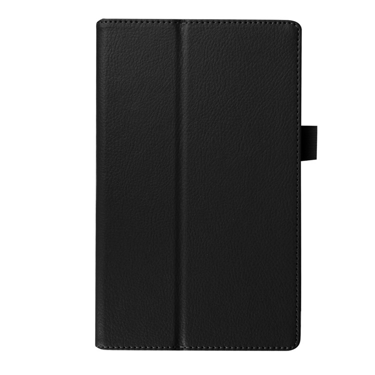 Litchi Grain Protective Leather Case for Lenovo Tab 2 A8-50 - Black-1