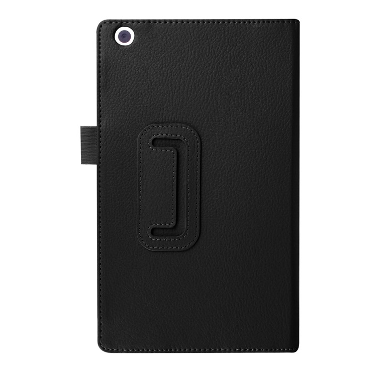 Litchi Grain Protective Leather Case for Lenovo Tab 2 A8-50 - Black-2