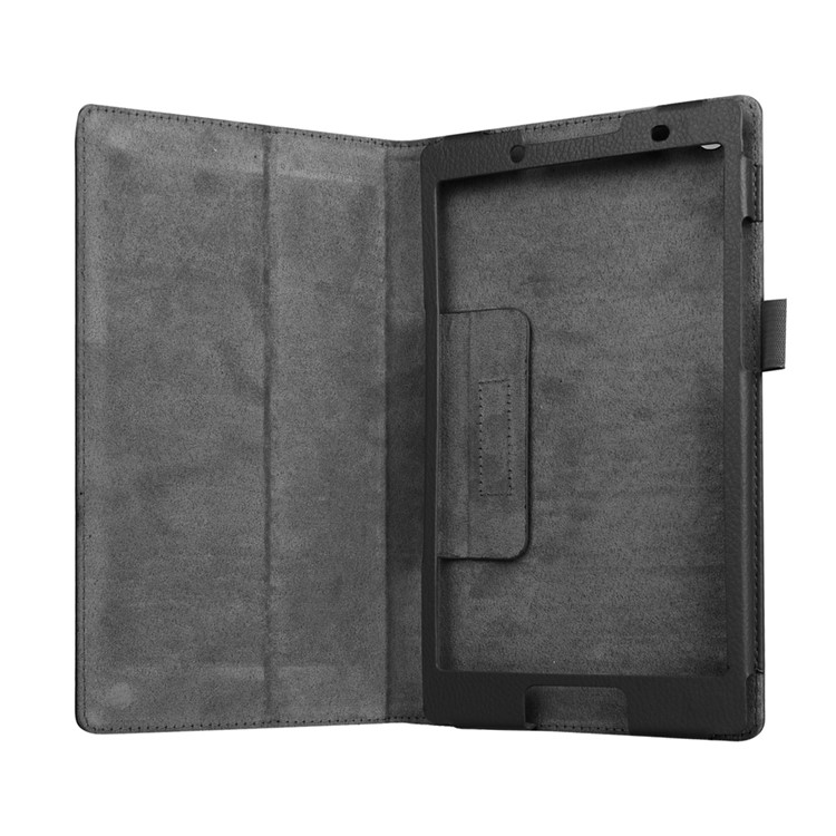 Litchi Grain Protective Leather Case for Lenovo Tab 2 A8-50 - Black-5
