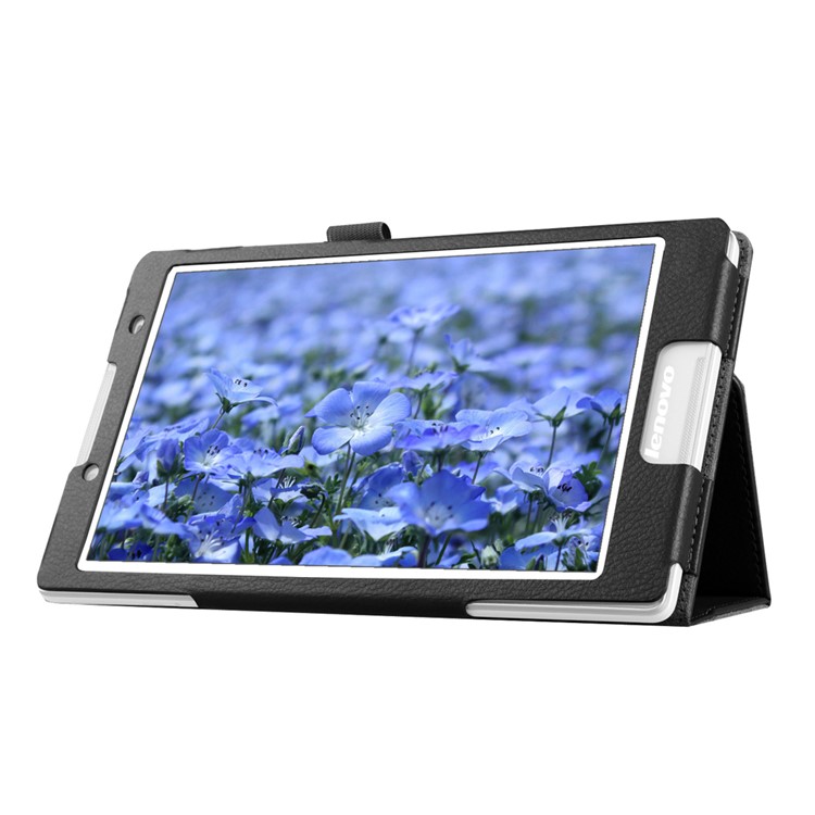 Litchi Grain Protective Leather Case for Lenovo Tab 2 A8-50 - Black-6
