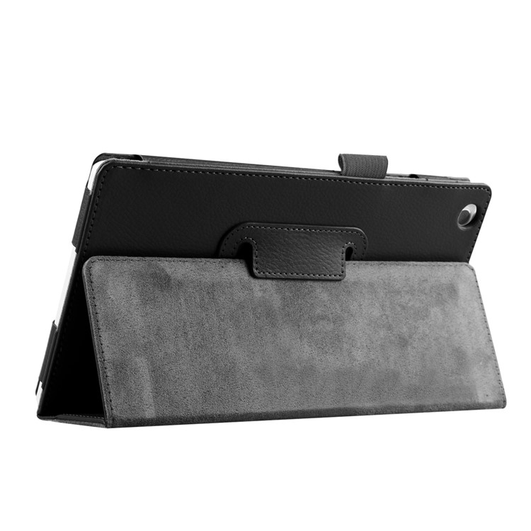 Litchi Grain Protective Leather Case for Lenovo Tab 2 A8-50 - Black-7