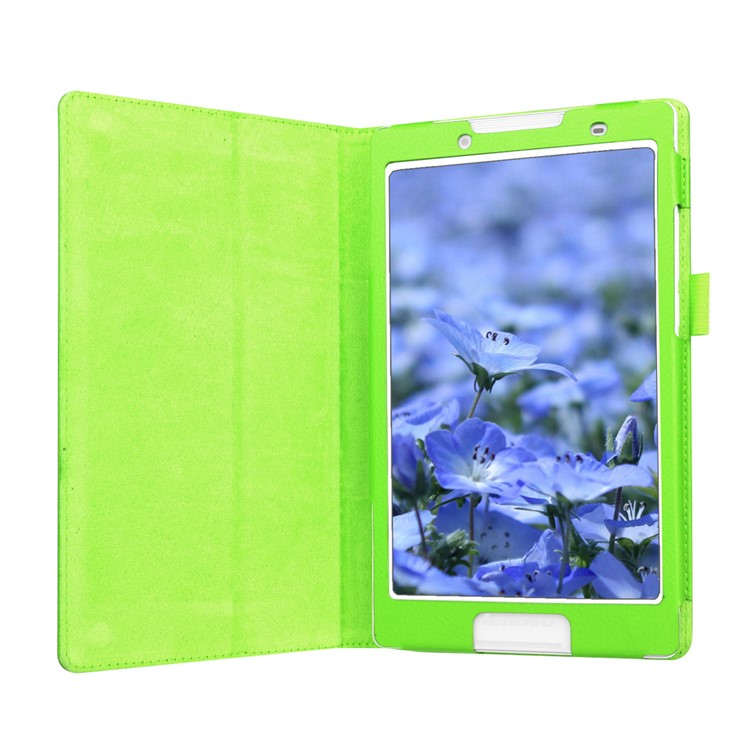 Litchi Grain Protective Leather Cover for Lenovo Tab 2 A8-50 - Green-4