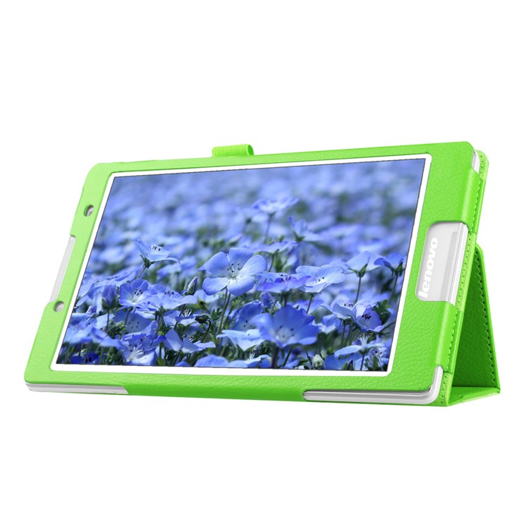 Litchi Grain Protective Leather Cover for Lenovo Tab 2 A8-50 - Green-6