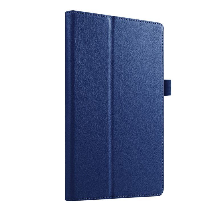 Litchi Grain Protective Leather Cover for Lenovo Tab 2 A8-50 - Dark Blue-3