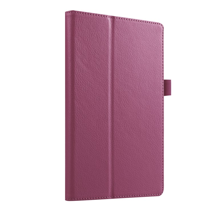 Litchi Grain Protective Leather Cover for Lenovo Tab 2 A8-50 - Purple-3