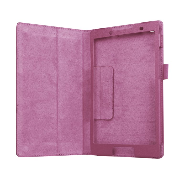 Litchi Grain Protective Leather Cover for Lenovo Tab 2 A8-50 - Purple-5