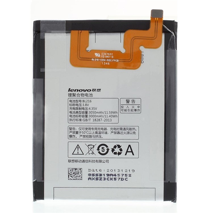 OEM 3050mAh Battery Replacement for Lenovo Vibe Z K910 K910e (BL216)-1