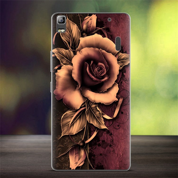 Softlyfit Embossed TPU Case for Lenovo A7000/A7000 Plus/K3 Note - Gothic Rose-1
