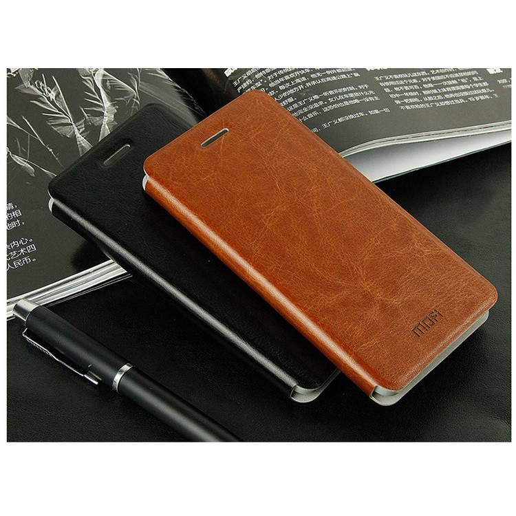 MOFI Rui Series Leather Case for Xiaomi 4 MI4 w/ Stand - Black-4