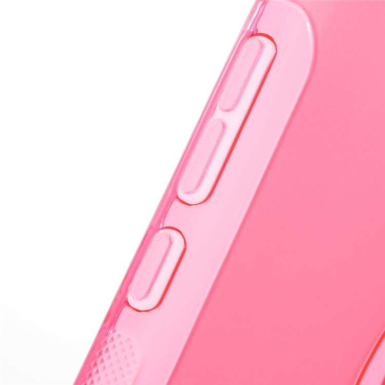 S Shape TPU Gel Case for Xiaomi Redmi Note 2 - Rose-6