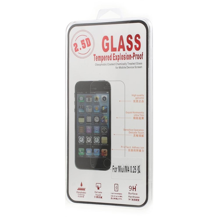 0.25D Explosion-proof Tempered Glass Screen Protector Film for Xiaomi 4 MI4 (Arc Edge)-6