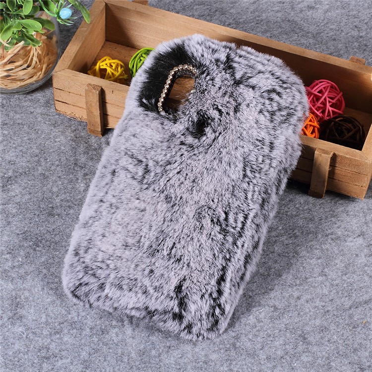 Soft Fur Coated Rhinestone TPU Case Shell for Xiaomi Redmi Note 5 Pro (Dual Camera) / Redmi Note 5 (China) - Black-1