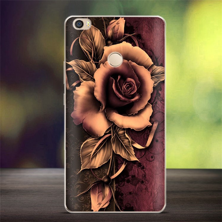 Softlyfit Embossment TPU Mobile PhoneCase for Xiaomi Mi Max - Gothic Rose-1
