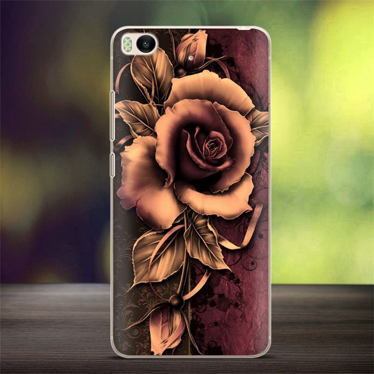 Softlyfit Embossment Soft TPU Phone Case for Xiaomi Mi 5s - Gothic Rose-1