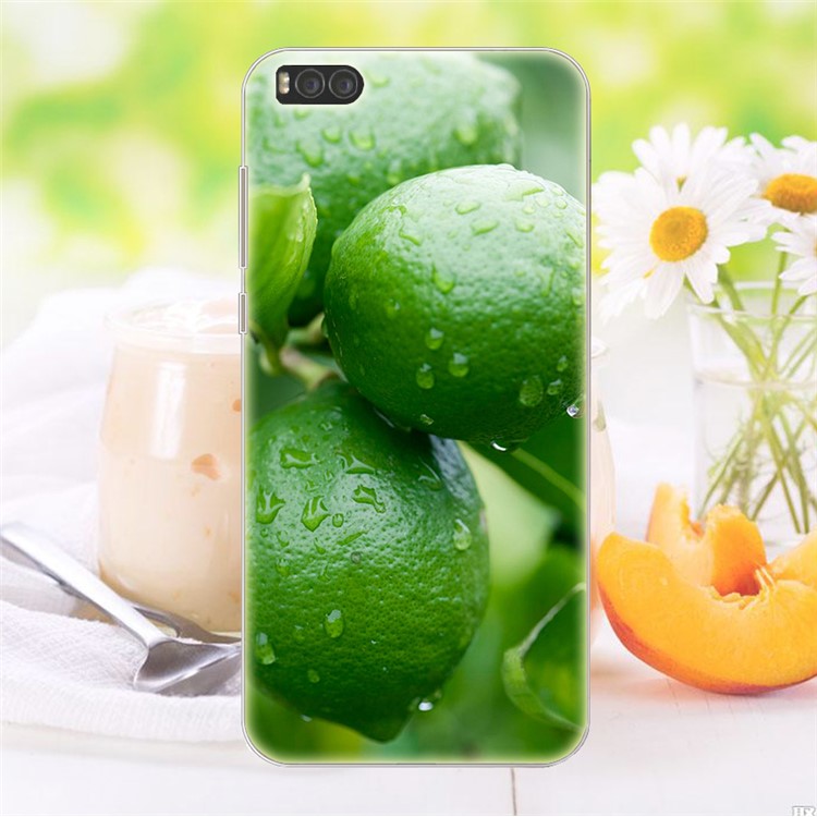 Softlyfit Pattern Printing TPU Case for Xiaomi Mi 6 - Green Lemon-1
