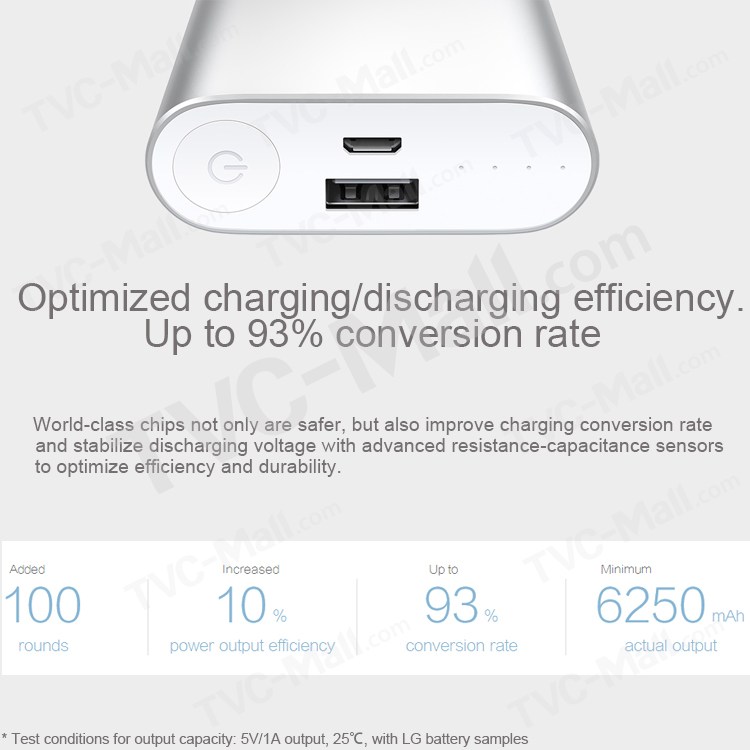 DC 5.1V 2.1A XIAOMI Aluminum Shell 10000mAh Slim Power Bank for Pokemon Game/iPhone/Samsung etc - Silver-4