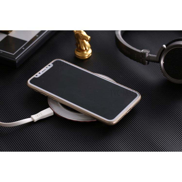 CAGER WL1 Slim Round Qi Wireless Charging Pad for iPhone X/Galaxy S8-9