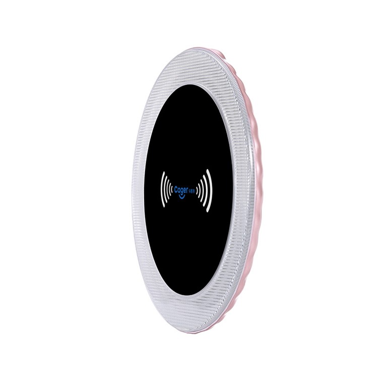 CAGER WL1 Slim Round Qi Wireless Charging Pad for iPhone X/Galaxy S8-4