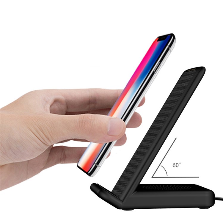 Multifunctional Ports Qi Wireless Charger Stand for iPhone Samsung LG Etc - Black-2