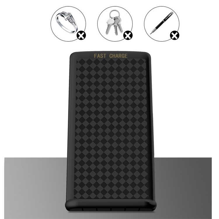 Multifunctional Ports Qi Wireless Charger Stand for iPhone Samsung LG Etc - Black-6