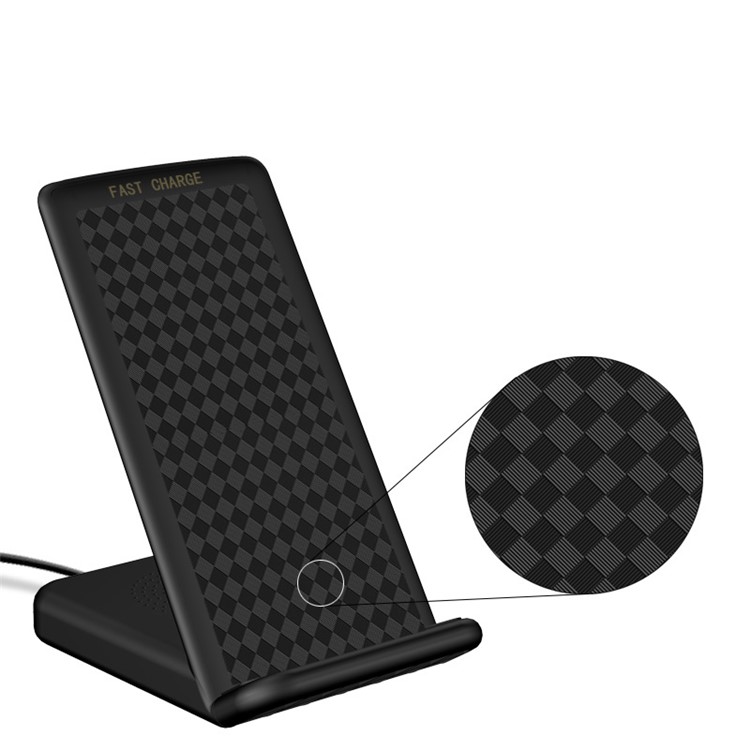 Multifunctional Ports Qi Wireless Charger Stand for iPhone Samsung LG Etc - Black-9