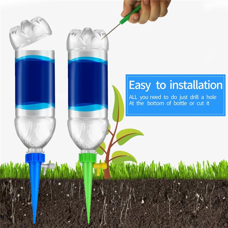 12 Pçs / Set Auto Dispositivos De Água Da Planta Para A Planta Em Vaso Com Interruptor Da Válvula De Controle-8
