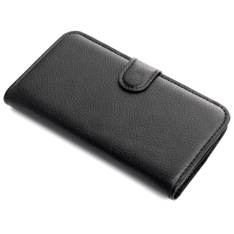 Litchi Texture Leather Stand Case for Motorola Moto G2 G (2nd gen) XT1063 XT1072 / Dual SIM - Black-9