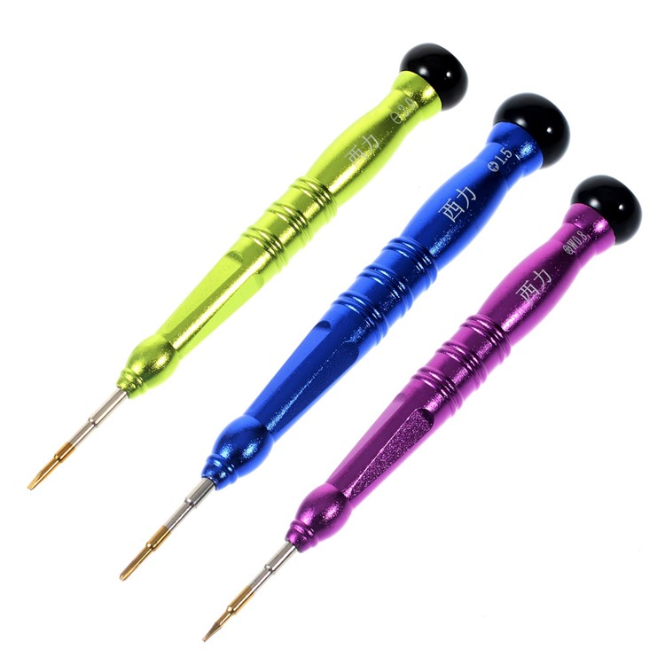 XILI 3 in 1 Philips / Flat / Pentagon Screwdriver Repair Tool for Apple Samsung-1