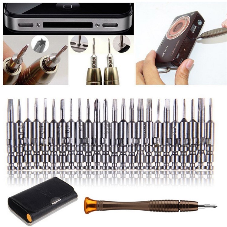25 in 1 Reparatur-Öffnungs-Werkzeug-Installationssatz Pentalobe Torx Phillips Schraubenzieher für Handy iPad Computer-6