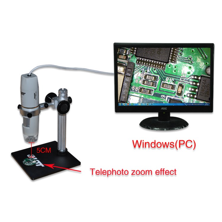 HOT HT-60L 1X-500X Vergrößerung 8-LED USB Digitalmikroskop Endoskop Mit OTG-Kabel-9