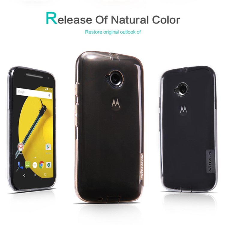 NILLKIN 0.6mm Nature TPU Case for Motorola Moto E2 XT1505 XT1511 - White-6