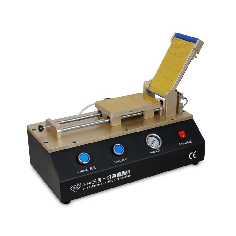 TBK K-765 3-en-1 Máquina De Laminación De Película OCA Automática, Bomba De Vacío Incorporada Compresor De Aire-5