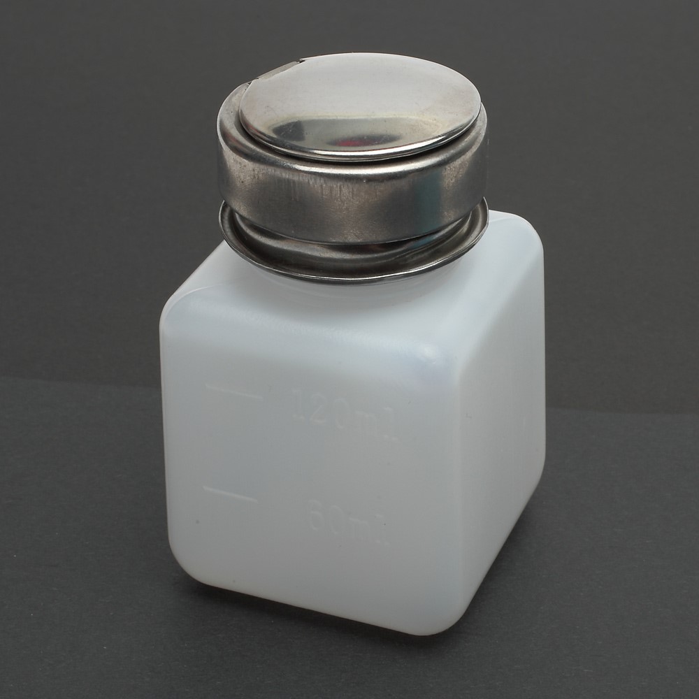 120ml Alkohol Flüssigkeitspresse Pumpspender Leere Flasche - Weiß-2